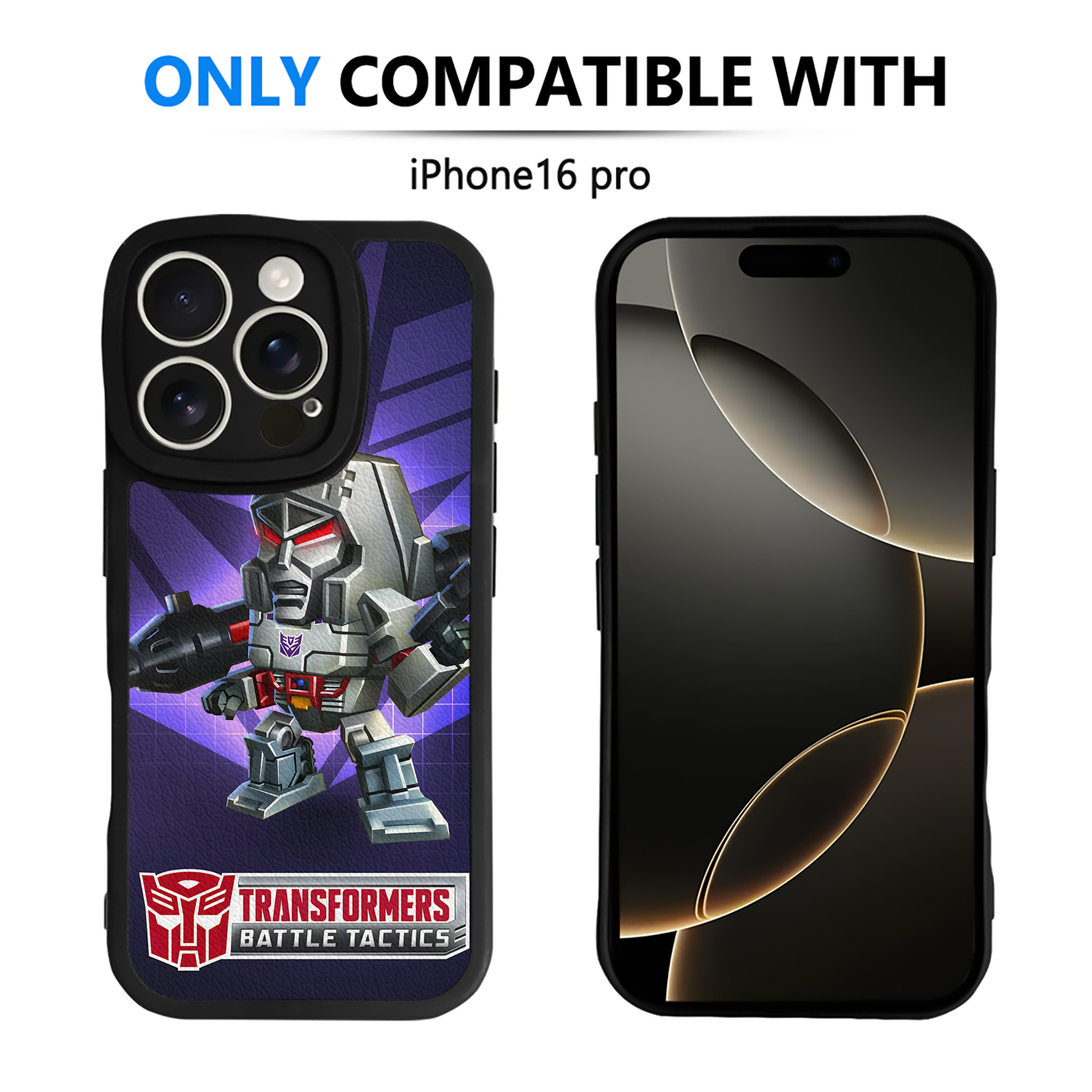 （画像用） Transformers トランスフォーマー 【iPhone 16シリーズ対応】シリコンスマホケース（レザー調） 材質：シリコン